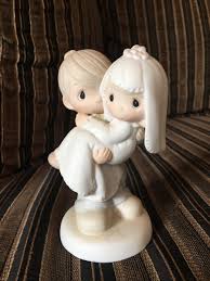 Enesco 1982 Precious Moments Bride and Groom "Bless You Two ...