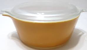Vintage Pyrex Glass Casserole Bowl w Lid # 472 Old Orchard ...