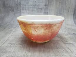 RARE VINTAGE PYREX A-56 MIXING BOWL - ORANGE - NO CHIPS OR ...