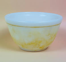 MCM Pyrex Mixing Ovenware Bowl 401. Faded Yellow. 1 1/2 Pint ...