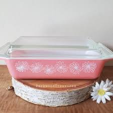 Vintage Pyrex Pink Daisy Space Saver 575 Casserole and Lid 2 Quart Size - Etsy