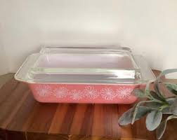 Pyrex Pink Daisy Casserole Dish - 575-B - Etsy