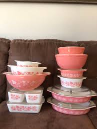 Pyrex Pink Gooseberry & Pink Casserole, Fridgies, Mixers ...
