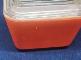 Vintage Mid-Century Pyrex Set/2 Red Refrigerator Boxes With ...