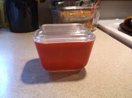 Vintage Pyrex Red Fridge Dish with Lid- #501/ For Fridge Set ...