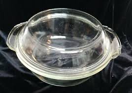 VTG Fire King 1.5 QT Clear Glass Round CasseroleDish With ...