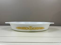 Vintage Pyrex Royal Wheat Divided Casserole 1 1/2 Quart ...