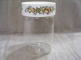 COLLECTIBLE GLASS PYREX CANISTER WITH SPICE OF LIFE LID | eBay