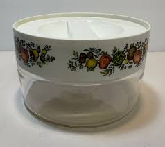 PYREX Spice of Life Round Glass Canister with Lid | eBay
