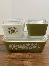 Pyrex Spring Blossom / Crazy Daisy Refrigerator Set 501 ...