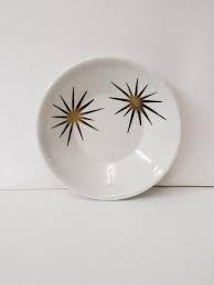 Paul Mccobb Starburst Bowl: Mid Century Modern Jackson China ...