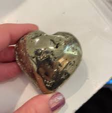 Pyrite Heart – Rocks, Crystals, and Gems