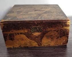 Antique Wooden Lap Top Writing Desk With Velvet Inserts - Etsy