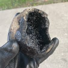 Ultra Rare Large Natural Oil Inclusion Geode Keokuk - Iowa ...