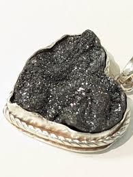 Heart Shaped Druzy Pendant - Maleku Jewelry