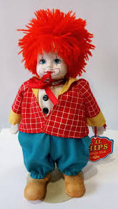 RUSS Berrie Clown L'il Chips Porcelain 8" Doll Vintage 1692 ...