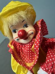 Novelty Wind Up Dancing Musical Ceramic Clown 1998 Red ...