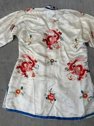 Vintage 30s 20s 1930s Chinese Embroidered Silk Cheongsam ...