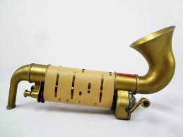 PLAY A SAX) Antique Toy Player SAXOPHONE +BOX; 9 Vintage Music Rolls; QRS Devry | #1852302622