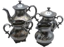 Antique Adelphi Silver Co Quadruple Plate Ornate Etched ...