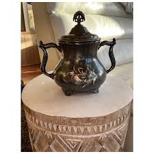 Poole Silver Company Covered Sugar Bowl. For Sale at Ruby Lane