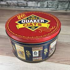 Pure Quaker Oats, Limited Edition, Round, Vintage 1983, Tin ...