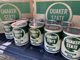 Vintage Quaker State Motor Oil Can FULL NOS Lot of 24 FULL CASE UNOPENED | eBay