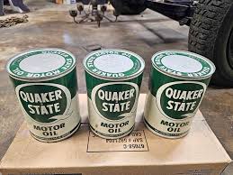Vintage Quaker State Motor Oil Can's