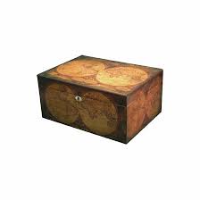 Old World 100 Count Cigar Humidor - Executive Gift Shoppe