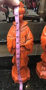 1950's God & Quan Kwan Yin Goddess Holding Buddha Statue ...