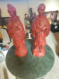 2 MCM Chinese God & Quan Kwan Yin Goddess Holding Buddha ...
