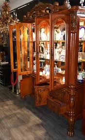 Acme Dresden 10-Piece Ornate Carved Cherry Oak Dining Room Set & China Cabinet | eBay