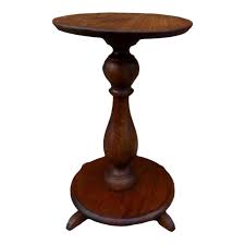 Antique 19th Century Solid Quartersawn Oak Plant Stand | Chairish