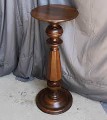 Bargain John's Antiques | Antique Round Quarter Sawn Oak Pedestal - Bargain John's Antiques