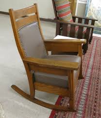 Lot - CRAFTSMAN OAK ROCKING CHAIR, Phoenix Chair Co., Sh