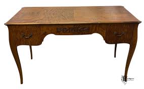 Vintage Traditional Federal Style Mahogany Writing Desk ...