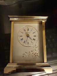 Vintage BULOVA Carriage Desk Mantel Shelf Clock Quartz Model ...