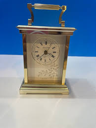 BULOVA Carriage Desk Mantel Shelf Clock Quartz Model B-1340 ...