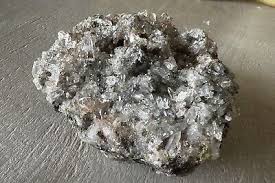 Natural Epidote with Clear Quartz Micro Crystals Specimen Cluster Authentic | eBay