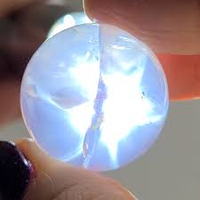 Pink girasol rose quartz with star flash asterism - RQ143 | Featherlight Dust Crystals