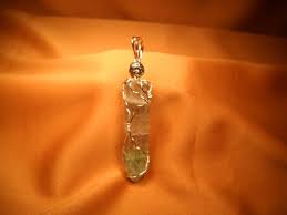 QUARTZ CRYSTAL, Wire Wrapped Generator Shaped Quartz Crystal ...