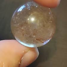 Golden Rutile Quartz Sphere Orb Ball Marble 20.7mm | eBay