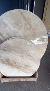 Taj Mahal Quartzite polished 2cm thick Round Table - Rocks ...