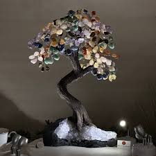 7 Chakras Handmade Gemstone Tree 18" Tall #5405CHAK-014 ...