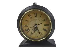 Edinburgh Clock Works Mantel Clock 6" metal case silent ...