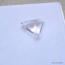 16mm NATURAL QUARTZ Triangular Pyramid Smooth Polish Carve ...