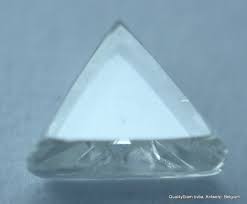 For rough diamond jewelry D SI1 triangle shape gem uncut ...
