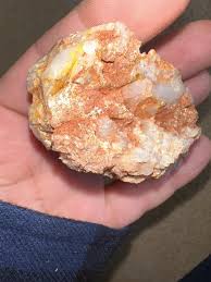 Are the yellow parts citrine, gold, or am I way off and it's something else? : r/whatsthisrock