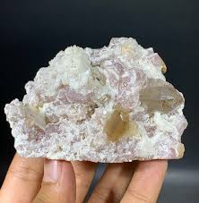 370 Gram Topaz Crystal WIth Lepidolite & Microlite From ...