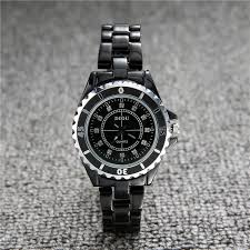 DHgate.com:2024J12 Luxury Ceramic Couple Watches, Black/White Classic Sports Quartz Wristwatch for Women (33mm) and Men (38mm):Watches